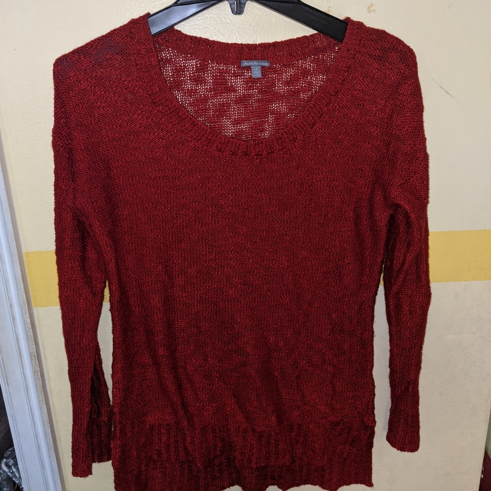 Red lightweight sweater